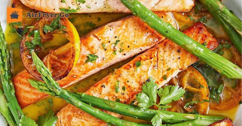 Lemon Garlic Air Fryer Salmon
