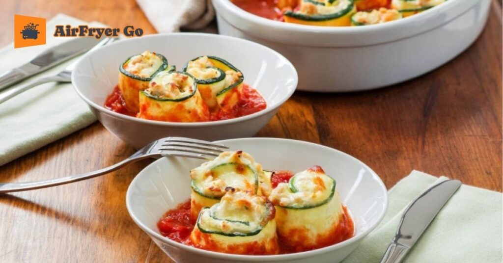 Zucchini Lasagna Roll Ups