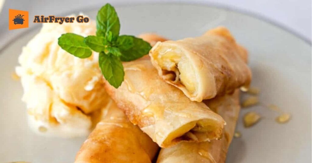 Air Fried Banana Spring Rolls