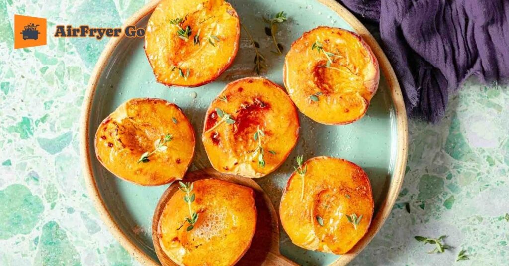 Air Fried Peach Halves