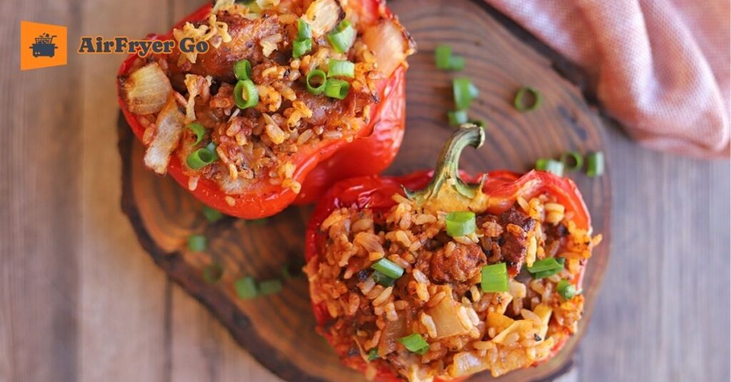 Air Fried Stuffed Bell Peppers