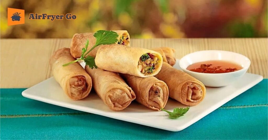 Air Fried Vegetable Spring Rolls