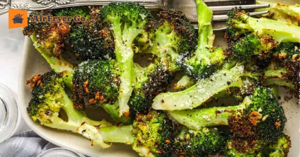 Air Fryer Broccoli with Lemon and Garlic