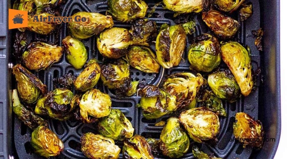 Air Fryer Brussels Sprouts with Balsamic Glaze