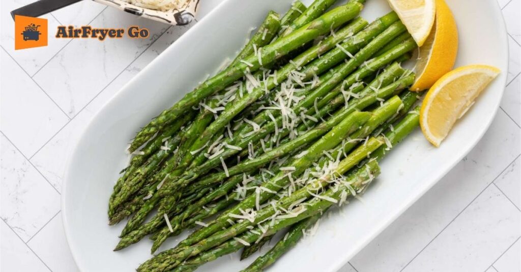 Air Fryer Lemon Garlic Asparagus