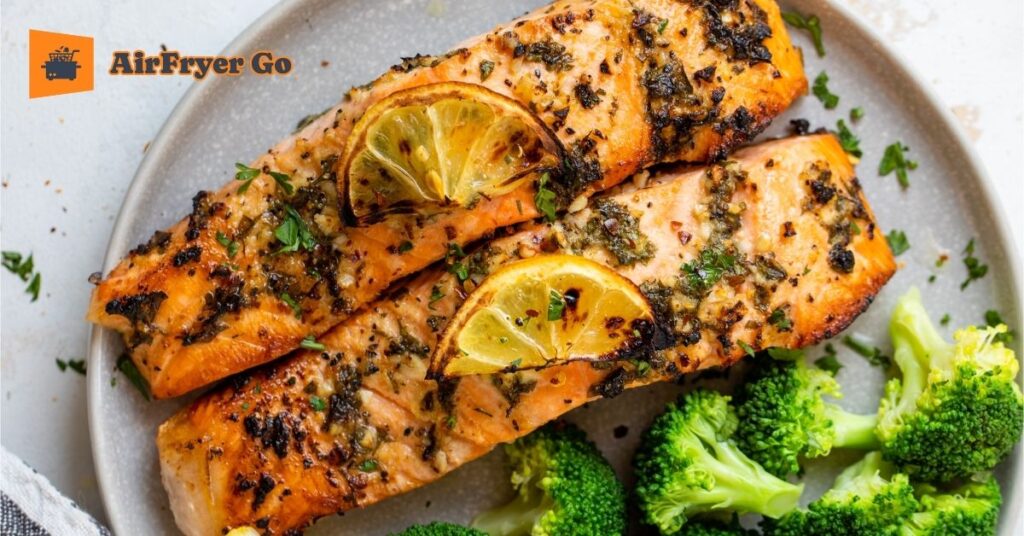 Air Fryer Salmon with Lemon & Herbs
