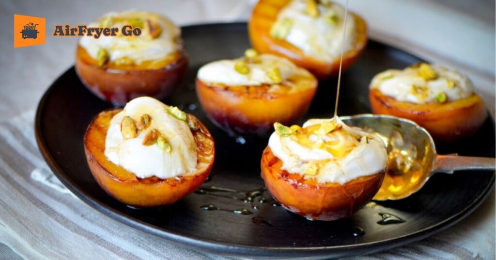 Greek Yogurt Stuffed Peaches