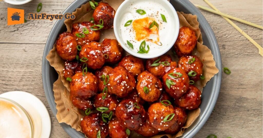 Mini Air Fried Meatballs