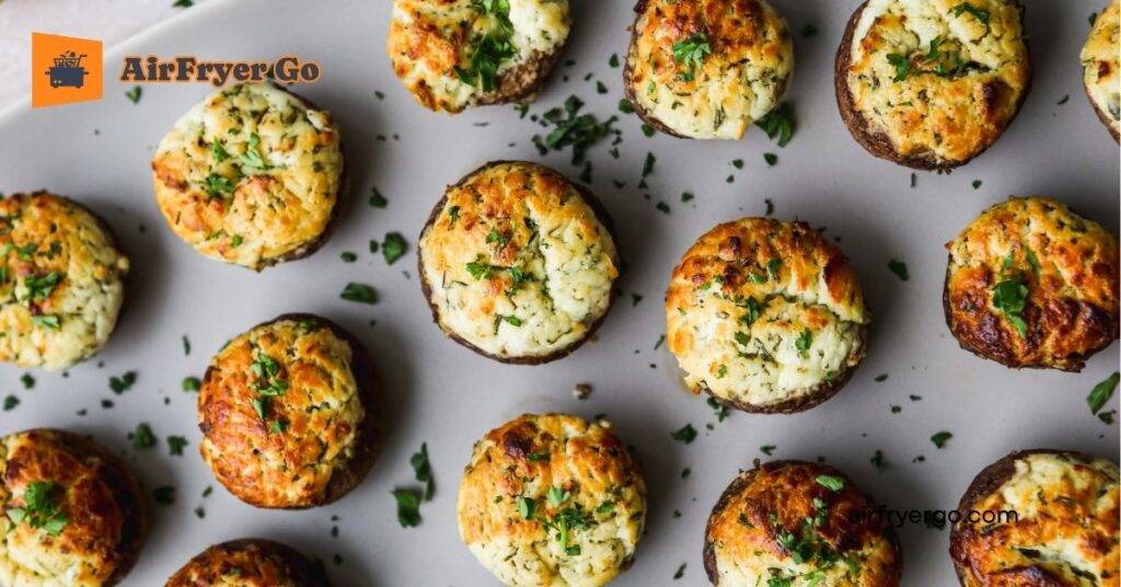 Mini Cheese Stuffed Mushrooms