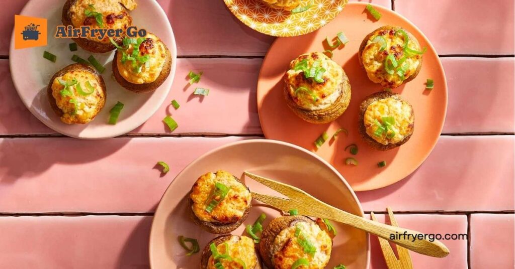 Air Fryer Stuffed Mushrooms